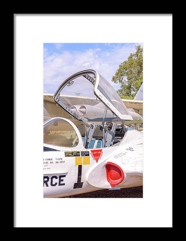 Castle Air Force Base Plane Displayed 1 - Framed Print