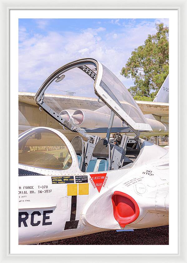 Castle Air Force Base Plane Displayed 1 - Framed Print