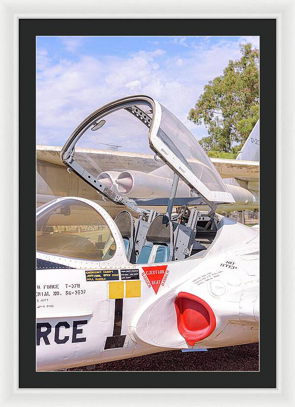 Castle Air Force Base Plane Displayed 1 - Framed Print