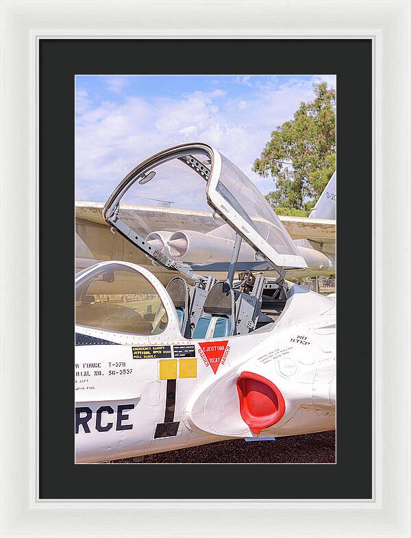 Castle Air Force Base Plane Displayed 1 - Framed Print