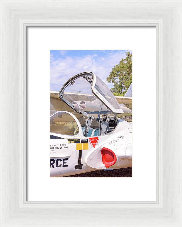 Castle Air Force Base Plane Displayed 1 - Framed Print