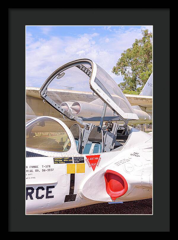 Castle Air Force Base Plane Displayed 1 - Framed Print