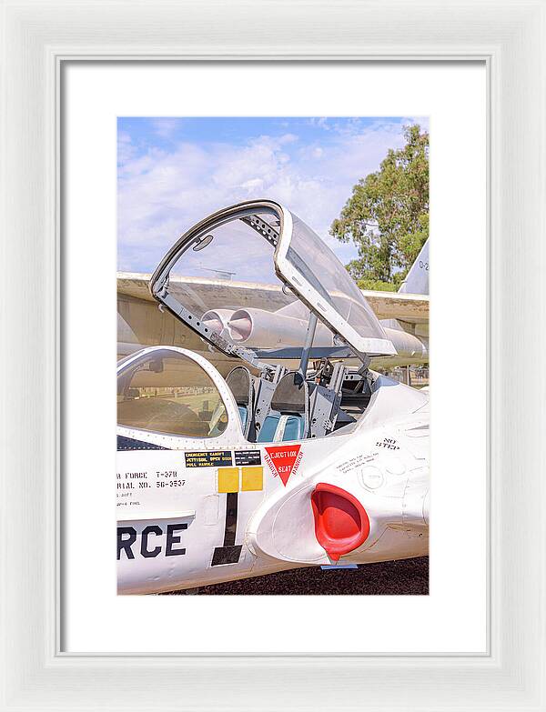 Castle Air Force Base Plane Displayed 1 - Framed Print