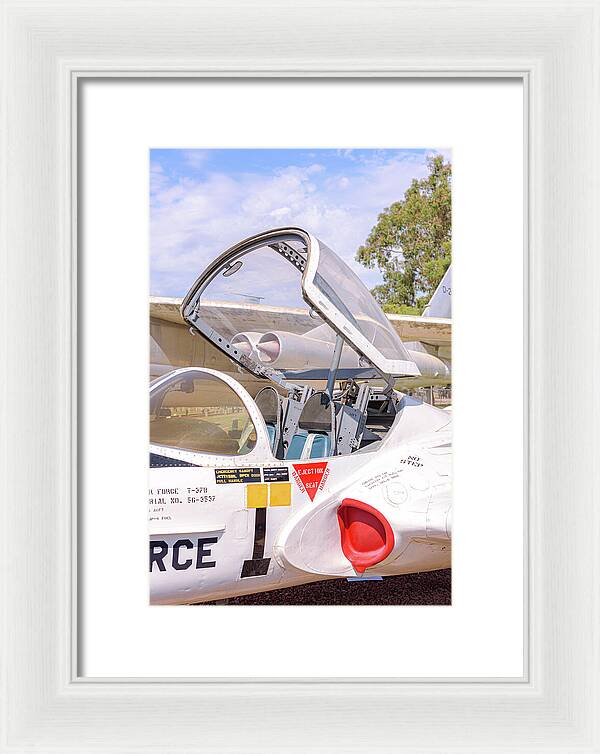 Castle Air Force Base Plane Displayed 1 - Framed Print