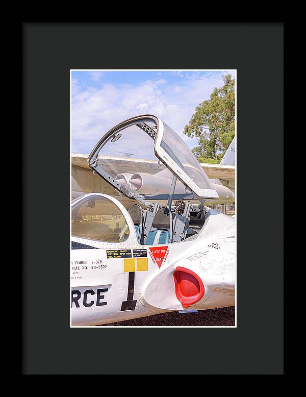Castle Air Force Base Plane Displayed 1 - Framed Print