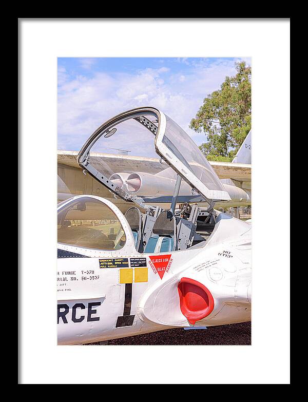Castle Air Force Base Plane Displayed 1 - Framed Print