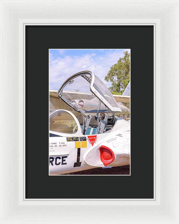 Castle Air Force Base Plane Displayed 1 - Framed Print