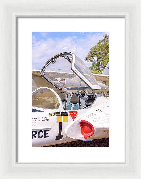 Castle Air Force Base Plane Displayed 1 - Framed Print