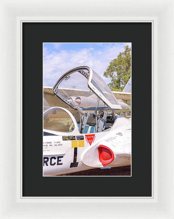 Castle Air Force Base Plane Displayed 1 - Framed Print