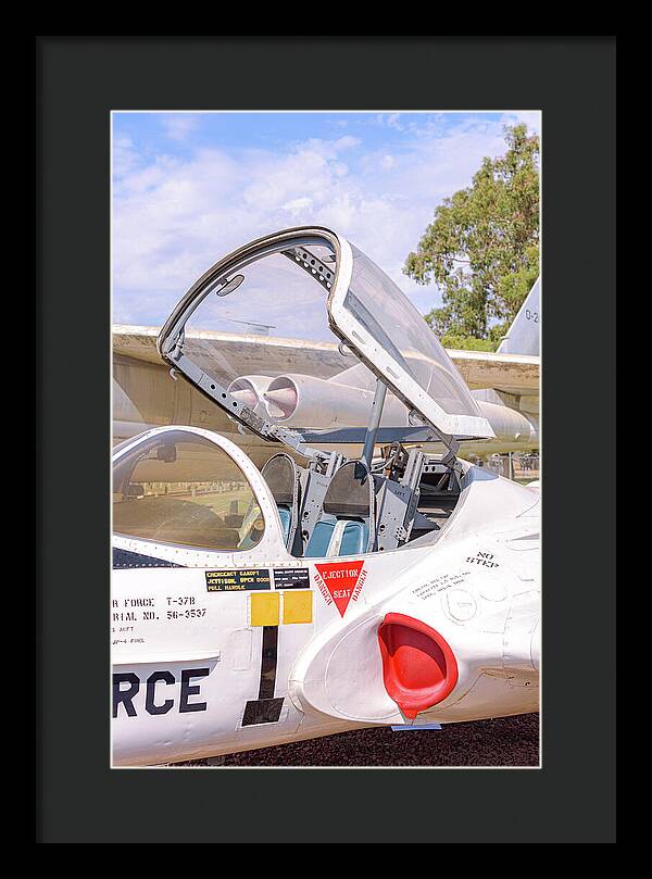 Castle Air Force Base Plane Displayed 1 - Framed Print