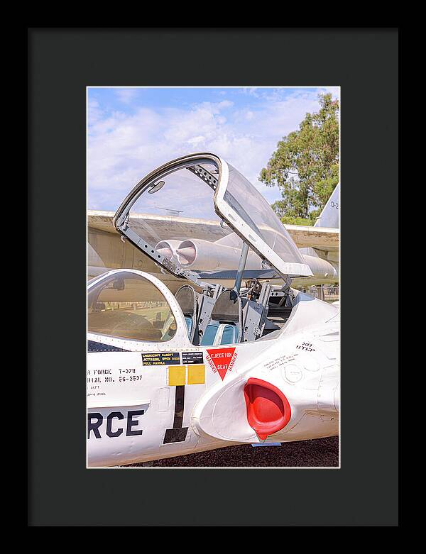 Castle Air Force Base Plane Displayed 1 - Framed Print