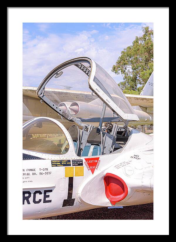 Castle Air Force Base Plane Displayed 1 - Framed Print