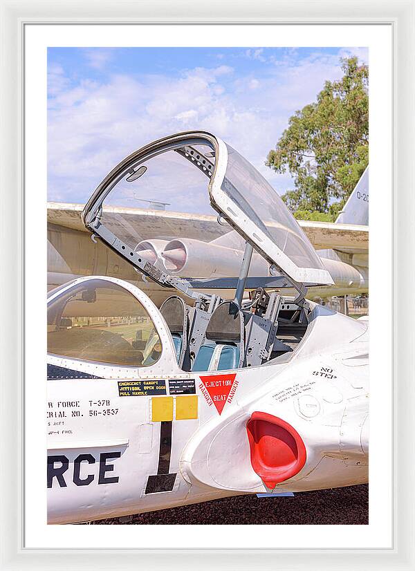 Castle Air Force Base Plane Displayed 1 - Framed Print
