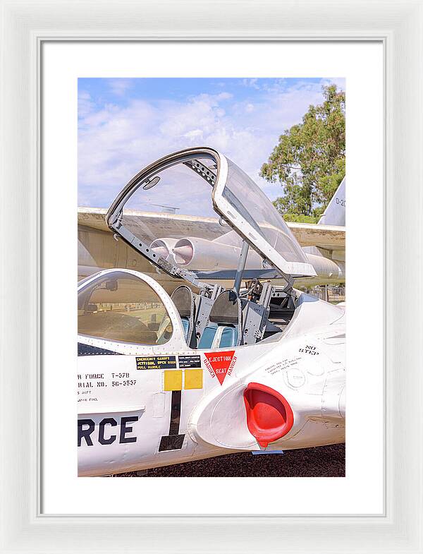 Castle Air Force Base Plane Displayed 1 - Framed Print