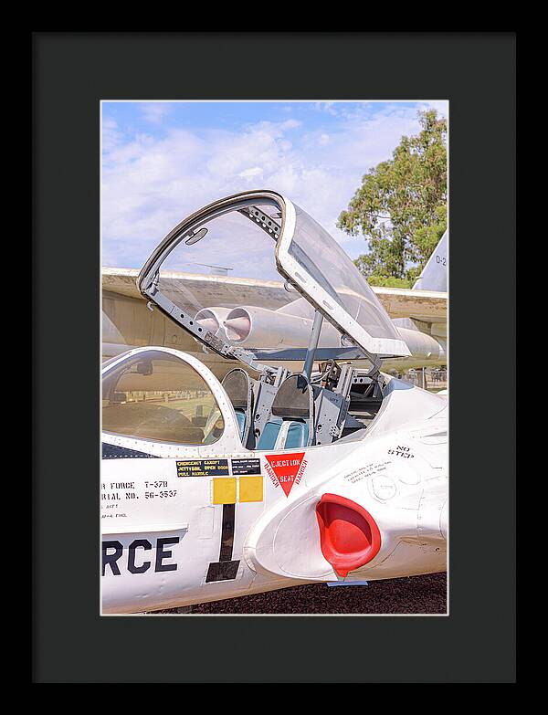 Castle Air Force Base Plane Displayed 1 - Framed Print