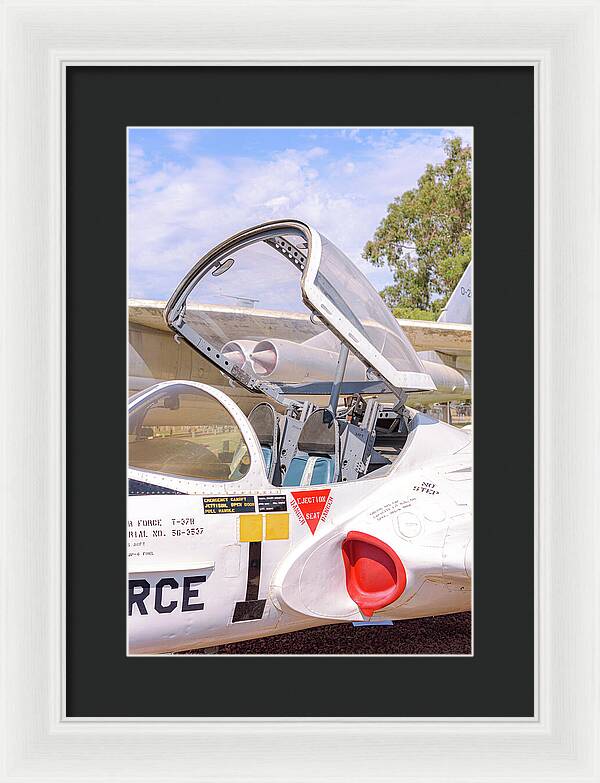 Castle Air Force Base Plane Displayed 1 - Framed Print