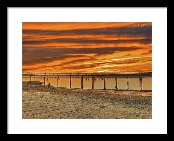 Magical sky at Lake Yosemite 1 - Framed Print