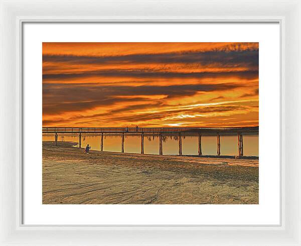 Magical sky at Lake Yosemite 1 - Framed Print