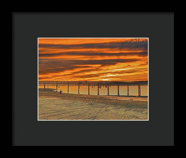Magical sky at Lake Yosemite 1 - Framed Print