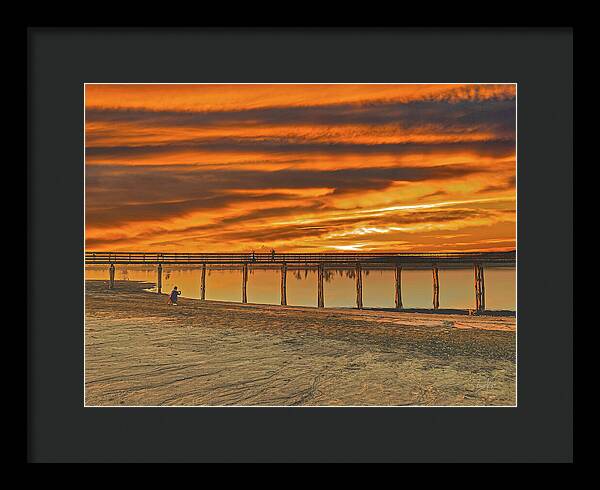 Magical sky at Lake Yosemite 1 - Framed Print