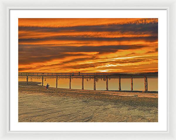 Magical sky at Lake Yosemite 1 - Framed Print