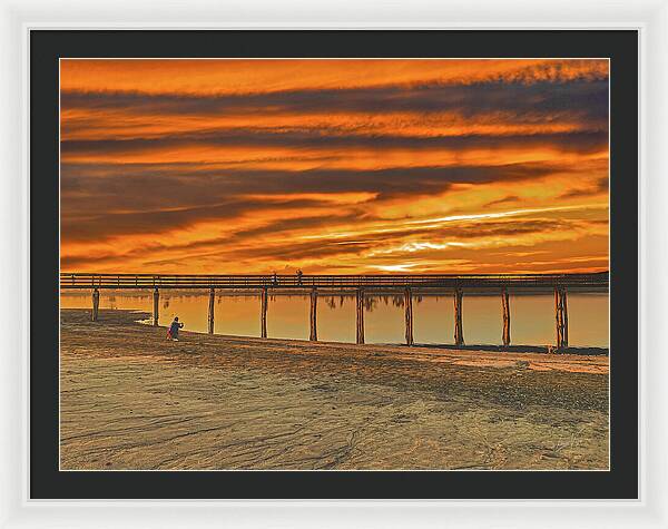 Magical sky at Lake Yosemite 1 - Framed Print