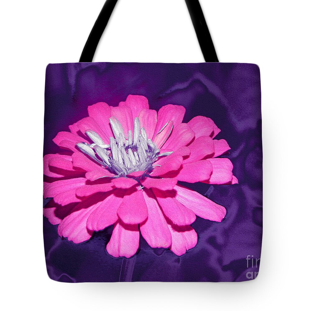 Purple and Hot Pink Colorful Art Landscape 1 - Tote Bag
