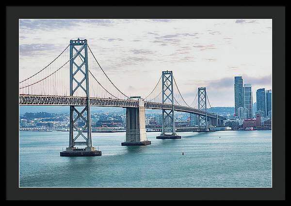 San Francisco Oakland Bay Bridge 1 - Framed Print