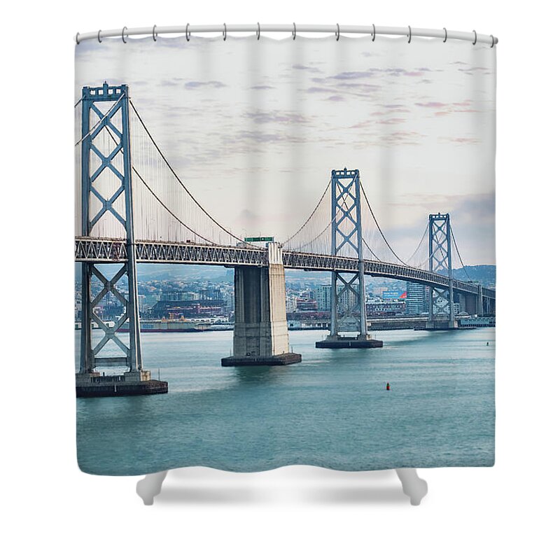 San Francisco Oakland Bay Bridge 1 - Shower Curtain