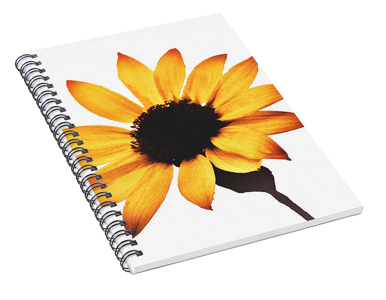 Sunny Sunflower Painting Art 1 - Spiral Notebook