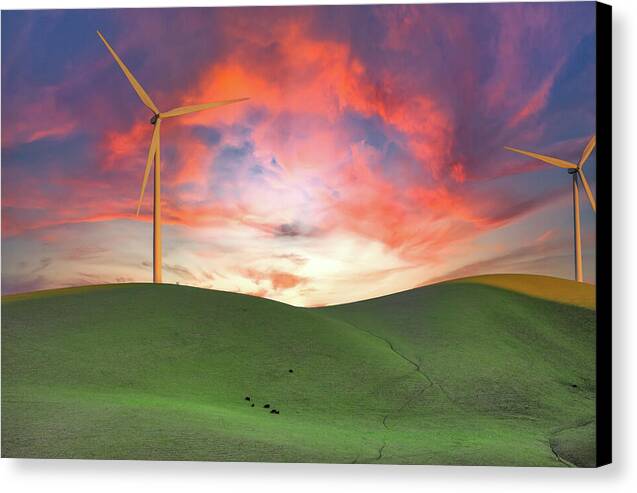 Sunset sky Turnibe Landscape 1 - Canvas Print