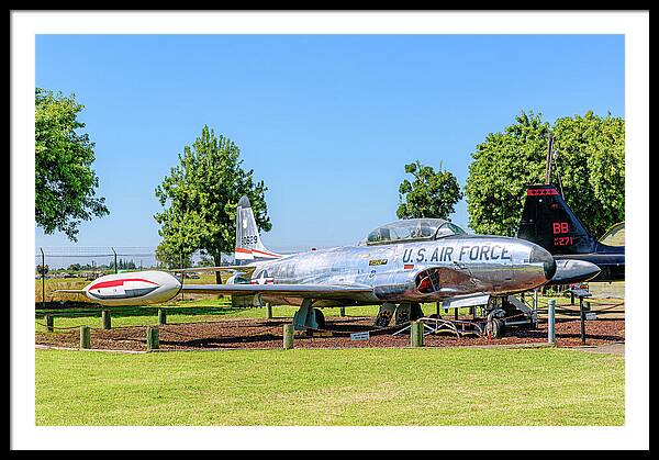 Castle Air Force Base Plane Displayed 11 - Framed Print