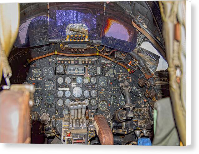 Castle Air Force Base Inside the Cockpit 2 - Canvas Print