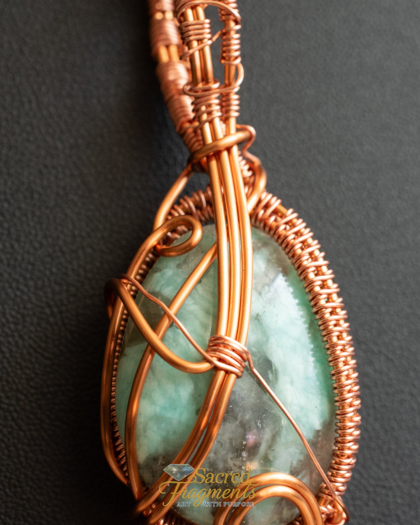 Wear it Two Ways - Amazonite Peaceful Communications Pendant
