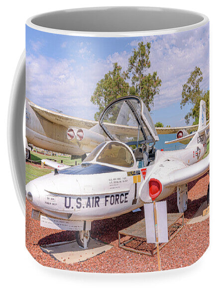 Castle Air Force Base Plane Displayed 5 - Mug