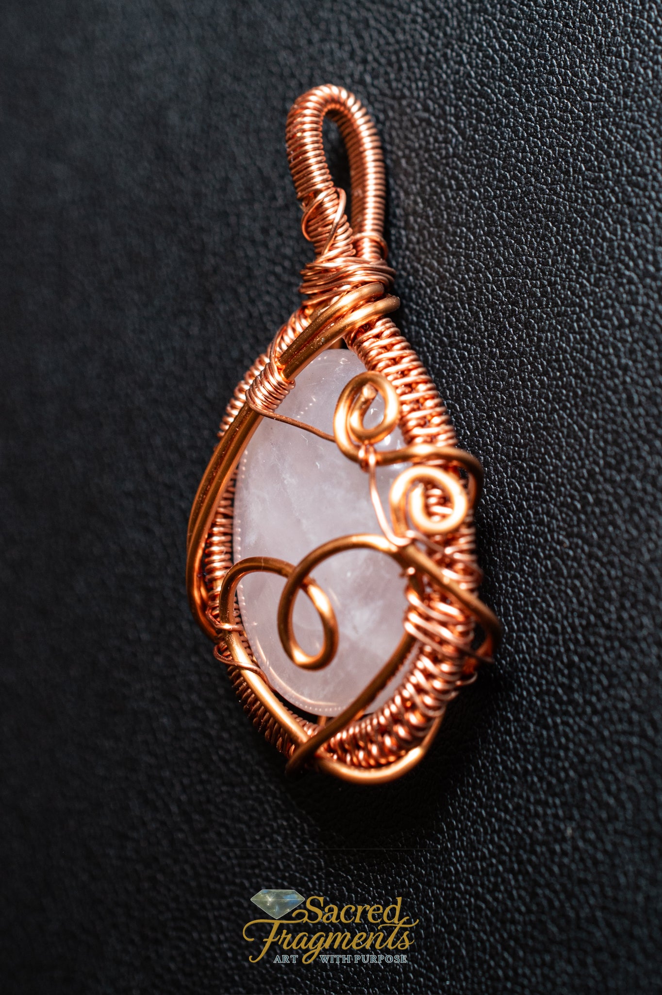 Unconditional Love Crystal Amulet Rose Quartz