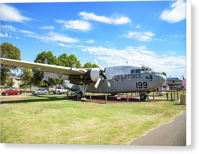 Castle Air Force Base Plane Displayed 5 - Canvas Print