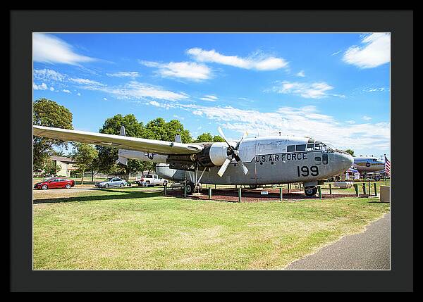 Castle Air Force Base Plane Displayed 5 - Framed Print