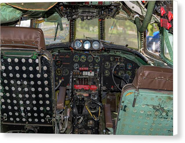 Aviation Cockpit Control Center 6 - Canvas Print