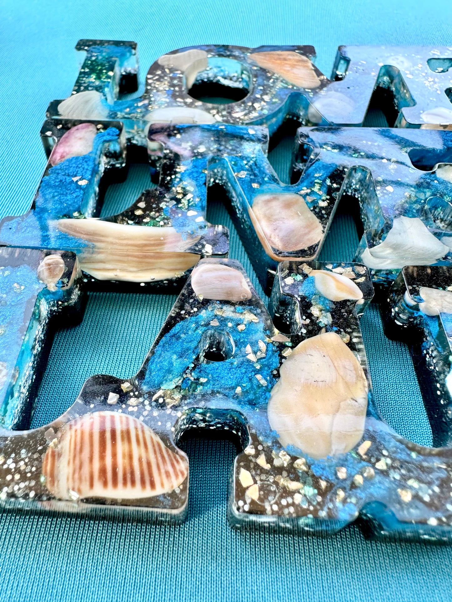 Live Love Laugh Sea Inspired Shungite Protection Decor