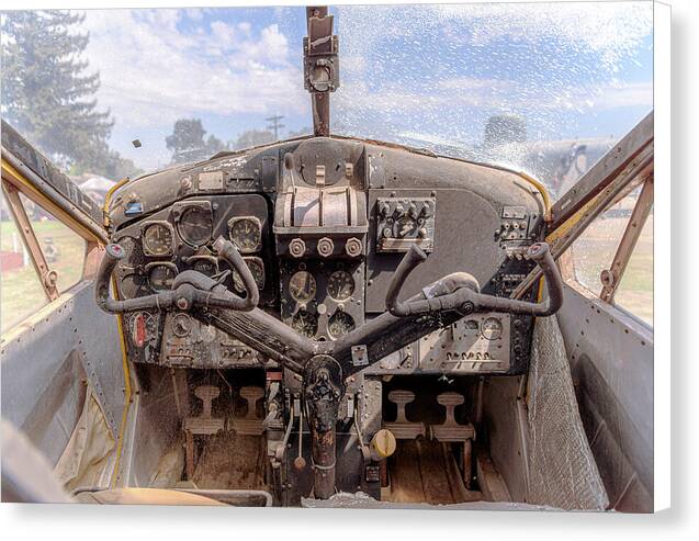 Aviation Cockpit Control Center 7 - Canvas Print