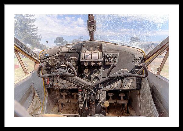 Aviation Cockpit Control Center 7 - Framed Print