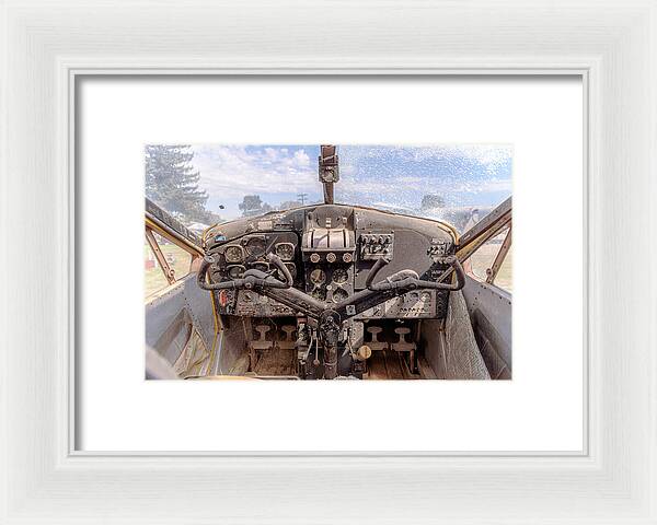 Aviation Cockpit Control Center 7 - Framed Print