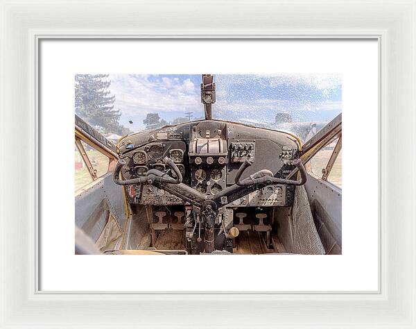 Aviation Cockpit Control Center 7 - Framed Print