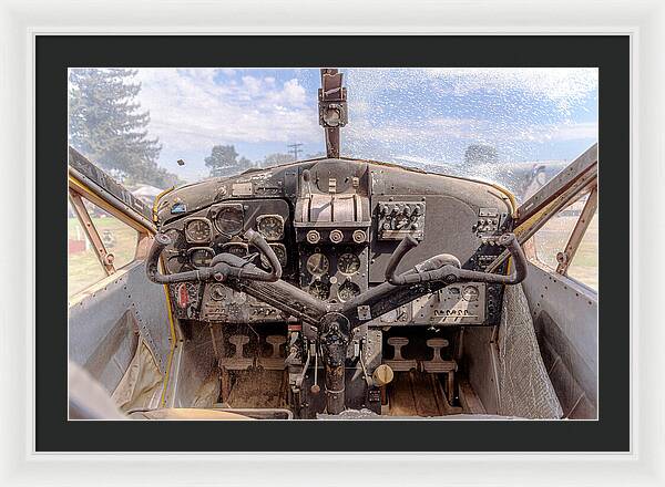 Aviation Cockpit Control Center 7 - Framed Print