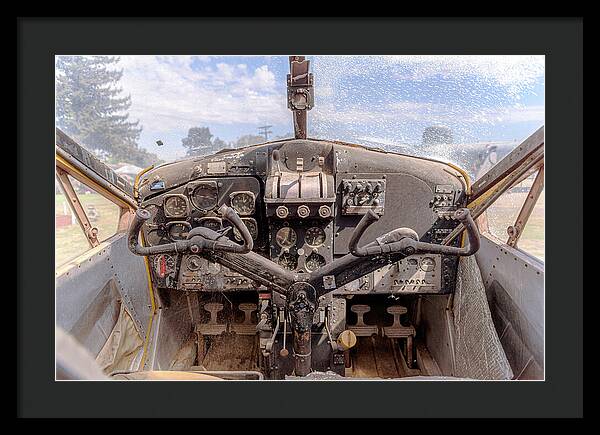 Aviation Cockpit Control Center 7 - Framed Print