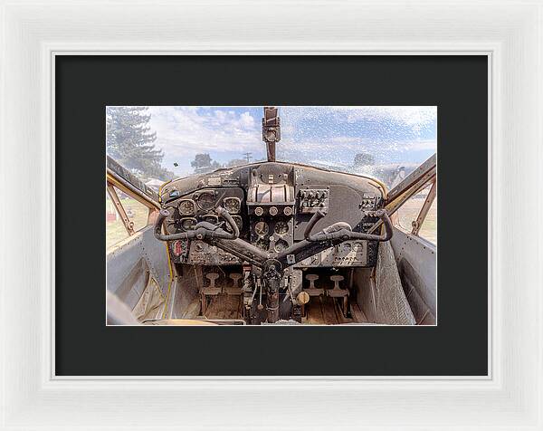 Aviation Cockpit Control Center 7 - Framed Print
