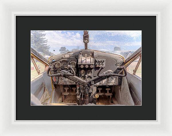 Aviation Cockpit Control Center 7 - Framed Print
