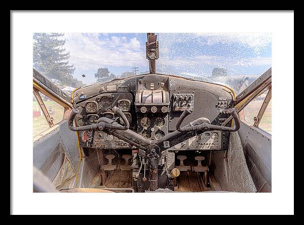 Aviation Cockpit Control Center 7 - Framed Print