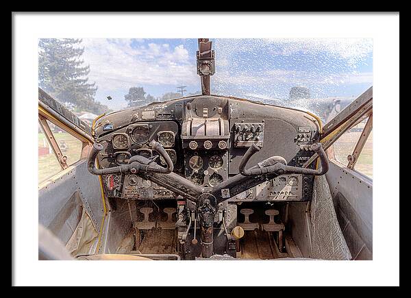Aviation Cockpit Control Center 7 - Framed Print